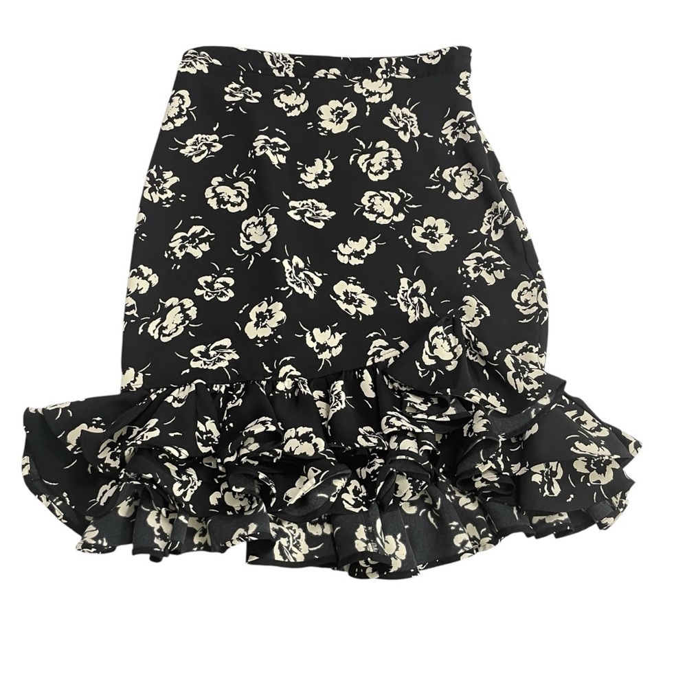 Polo Ralph Lauren Floral Black and Cream ruffle skirt size 4, Spring, Summer - Picture 5 of 16